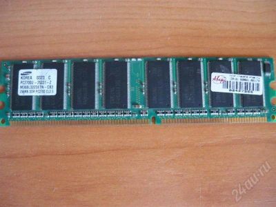Лот: 252363. Фото: 1. 256Мб DDR 2700 333Mhz Samsung. Оперативная память