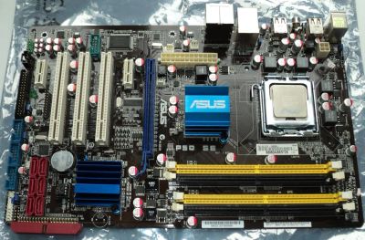 Лот: 5947593. Фото: 1. Asus P5Q SE + Intel Core 2 Duo... Материнские платы