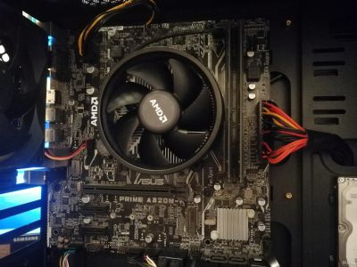 Лот: 15247401. Фото: 1. Ryzen 1500x+asus prime 320m-k... Комплекты запчастей
