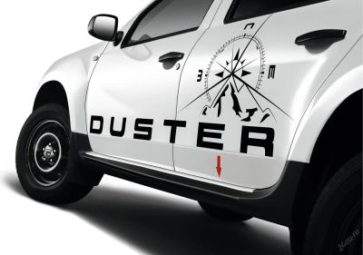 Лот: 5804067. Фото: 1. Наклейка на авто Duster. Наклейки автомобильные