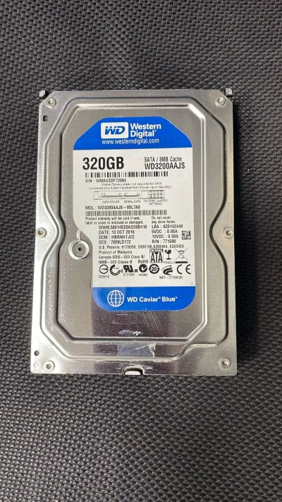 Лот: 20993688. Фото: 1. Жёсткий диск Western Digital 320gb... Жёсткие диски