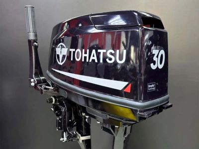 Лот: 25362866. Фото: 1. 2х-тактный лодочный мотор TOHATSU... Лодочные моторы