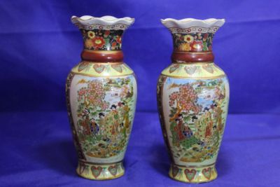 Лот: 19550347. Фото: 1. 2 парные китайские вазы ручная... Вазы