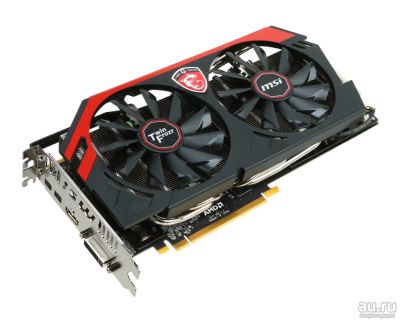 Лот: 15240514. Фото: 1. Видеокарта MSI AMD Radeon R9 280X... Видеокарты