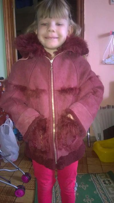 Лот: 3939706. Фото: 1. дубленка на девочку. Верхняя одежда
