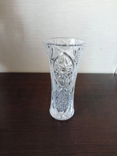 Лот: 25521393. Фото: 1. Хрустальная ваза малая. Вазы