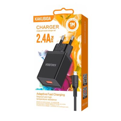 Лот: 22143367. Фото: 1. СЗУ KAKUSIGA KSC-931 USB-A micro... Зарядные устройства, блоки питания, адаптеры сетевые для смартфонов