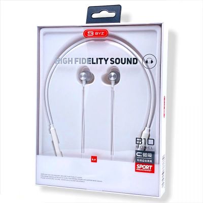 Лот: 22147318. Фото: 1. BLUETOOTH ГАРНИТУРА BYZ-B10 White. Наушники, гарнитуры