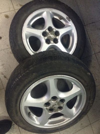 Лот: 4780905. Фото: 1. Диски с резиной toyota 2шт 5х100. Диски
