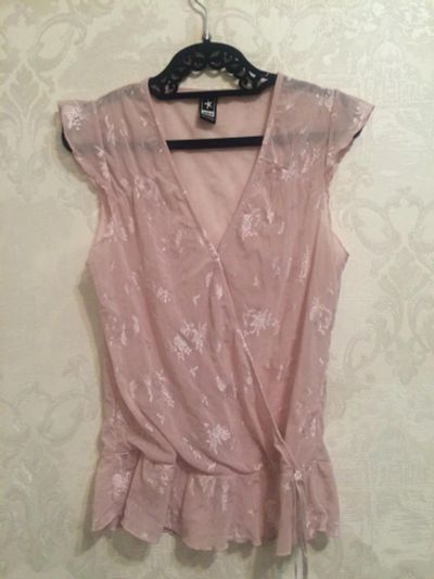 Лот: 10681237. Фото: 1. Блузка светло розовая, гипюр. Блузы, рубашки, водолазки