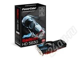 Лот: 451755. Фото: 1. PowerColor PCS+ HD5830 1GB GDDR5... Видеокарты