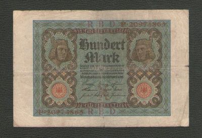 Лот: 15806394. Фото: 1. 100 марок 1920 год. Германия. Германия и Австрия