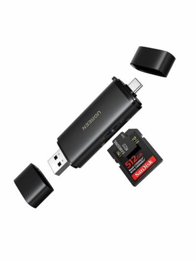 Лот: 25709859. Фото: 1. Картридер на два слота UGREEN... USB-флеш карты