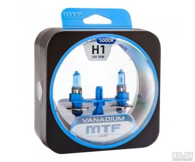 Лот: 14971441. Фото: 1. Галоген MTF набор H1 12V 55w Vanadium... Оптика и освещение