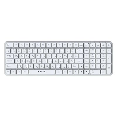 Лот: 25191291. Фото: 1. Клавиатура Havit KB263WB Silver... Клавиатуры и мыши
