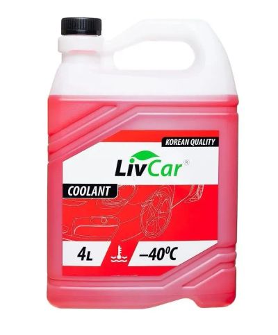 Лот: 25804839. Фото: 1. Антифриз LivCar красный -40C 4... Масла, жидкости