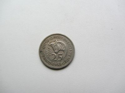 Лот: 7603960. Фото: 1. Кипр 25 милей 1955 г. Европа