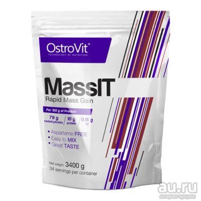 Лот: 9088624. Фото: 1. Гейнер OstroVit Mass IT 1 кг. Спортивное питание, витамины