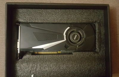 Лот: 13047631. Фото: 1. MSI GeForce 1070 Aero OC. Видеокарты