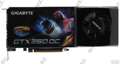 Лот: 8687385. Фото: 1. Gigabyte GTX260 gv-n260c-896i. Видеокарты