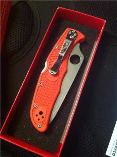 Лот: 7705496. Фото: 1. Складной нож spyderco endura 4... Ножи, топоры