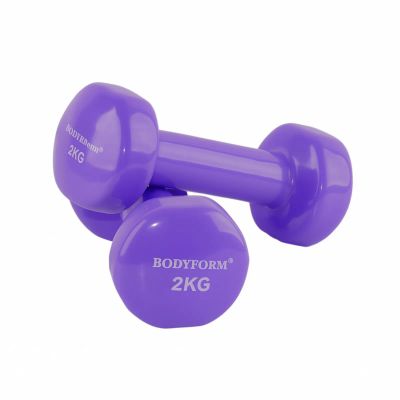 Лот: 25716826. Фото: 1. Гантель виниловая 2 кг (2шт) Body... Гантели
