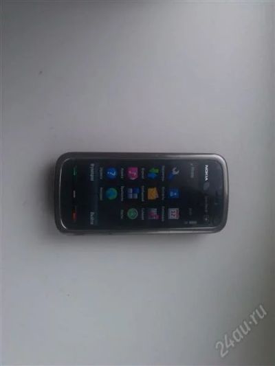 Лот: 1780553. Фото: 1. nokia 5800navi(карбон)/обмен. Смартфоны