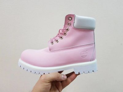 Лот: 10506464. Фото: 1. Ботинки Timberland pink-white... Ботинки, полуботинки
