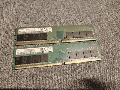 Лот: 25259151. Фото: 1. DDR4 Samsung 16gb 2666mghz х2... Оперативная память