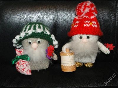 Лот: 1742928. Фото: 1. Пара очаровательных домовят -... Аксессуары