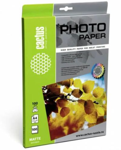 Лот: 12302464. Фото: 1. Фотобумага Cactus CS-MA4100100... Картриджи, расходные материалы