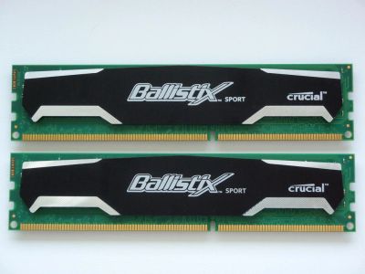 Лот: 11573658. Фото: 1. 8Gb (2 x 4Gb) Crucial Ballistix... Оперативная память