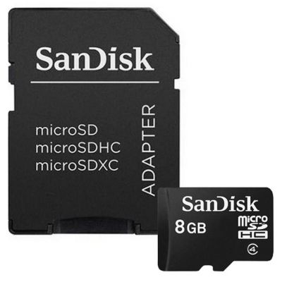 Лот: 9078331. Фото: 1. Флешка SanDisk microSDHC микро... Карты памяти