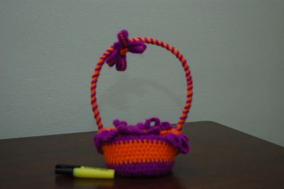 Лот: 4624237. Фото: 1. Корзинка (вязанная). Мягкие