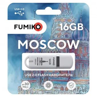 Лот: 19870031. Фото: 1. Флешка Fumiko Moscow 16GB | Цвет... USB-флеш карты