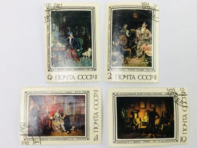 Лот: 23315197. Фото: 1. Русская живопись XIX в. П.А. Федотов... Марки
