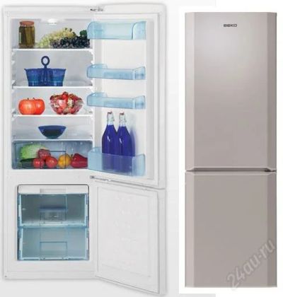 Лот: 2269864. Фото: 1. Холодильник BEKO CS 325000 S. Холодильники, морозильные камеры