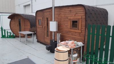 Лот: 13832571. Фото: 1. Баня бочка, квадро, эллипс из... Срубы, бани, дома