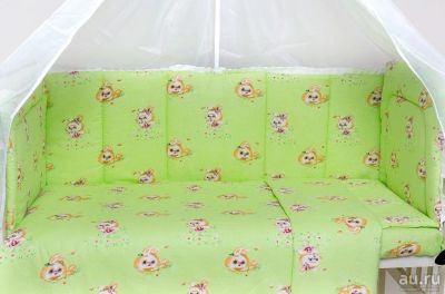 Лот: 14713673. Фото: 1. Борт в детскую кроватку Зайка... Постельные принадлежности