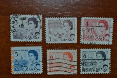 Лот: 5096575. Фото: 1. Марки Канады 1960-х годов. Королева. Марки