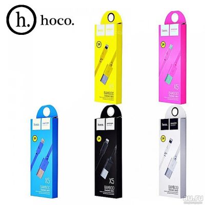 Лот: 11063302. Фото: 1. Hoco X5 Apple 8pin разные цвета... Дата-кабели, переходники
