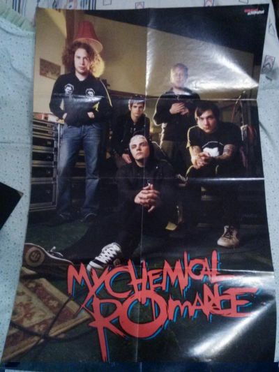 Лот: 5129546. Фото: 1. Постер плакат My chemical romance... Наклейки, карточки, вкладыши