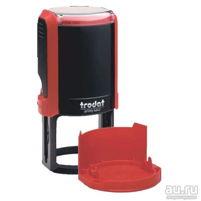 Лот: 14020114. Фото: 1. Trodat 4642 (d 42 мм) цвет красный... Печати, штампы, оснастки
