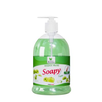 Лот: 20583411. Фото: 1. Жидкое мыло "Soapy" эконом "яблоко... Бытовая химия