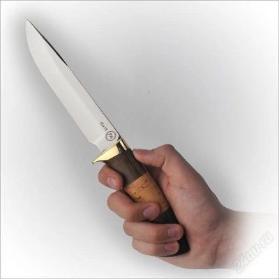 Лот: 1733330. Фото: 1. Нож "Изюбрь" 95х18 кованный. Ножи, топоры
