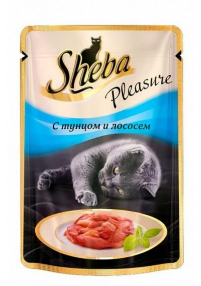 Лот: 5114157. Фото: 1. Sheba Pleasure с тунцом и лососем... Корма