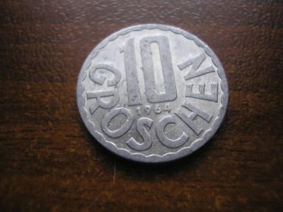 Лот: 8287710. Фото: 1. 10 грошей 1964 года. Австрия. Германия и Австрия