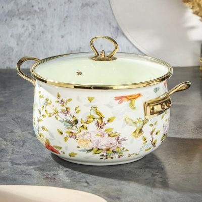 Лот: 24688452. Фото: 1. Кастрюля эмалированная сталь... Кастрюли