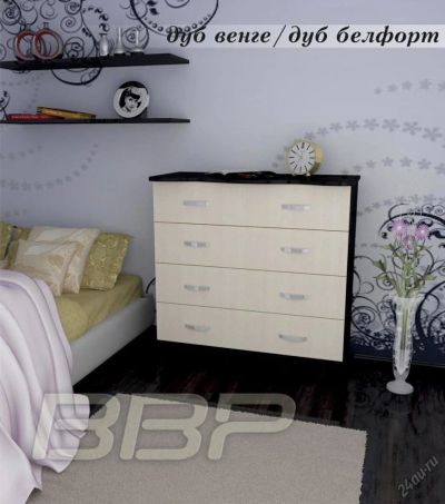 Лот: 6503196. Фото: 1. Комод М-01 с 4-мя ящиками. Комоды