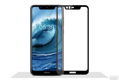 Лот: 13514276. Фото: 1. Защитное стекло Nokia 5.1 Plus... Защитные стёкла, защитные плёнки